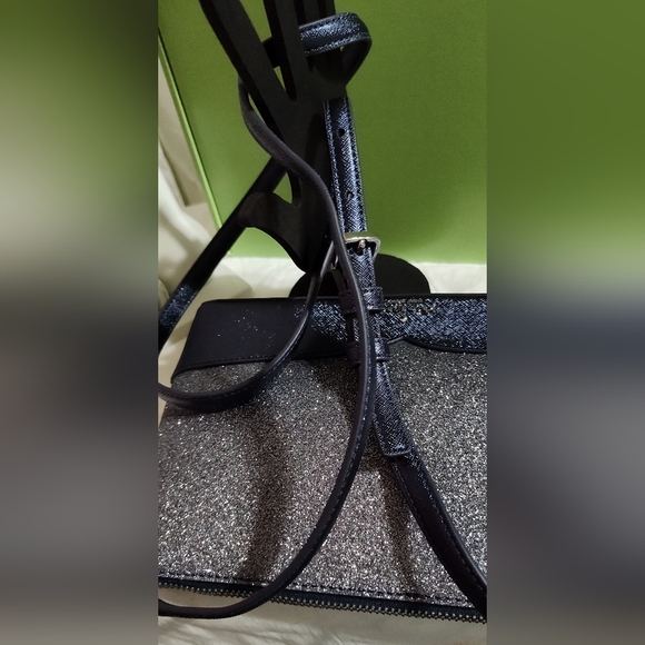 Kate♠️Spade NWOT Lola Glitter small crossbody bag•Dusk Navy - Picture 13 of 15